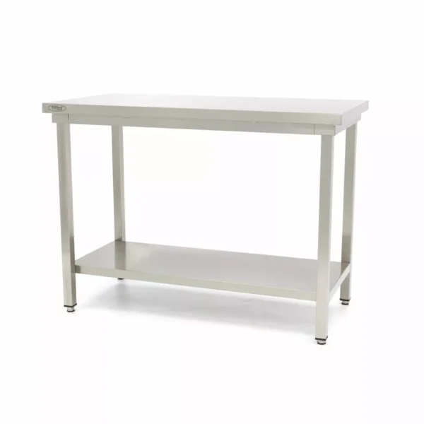 Rustfri stålbord med underhylde (Model Maxima Demonte)  - B1800 x D700 x H850 mm