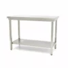 Rustfri stålbord med underhylde Demonte - B1400 x D700 x H850 mm