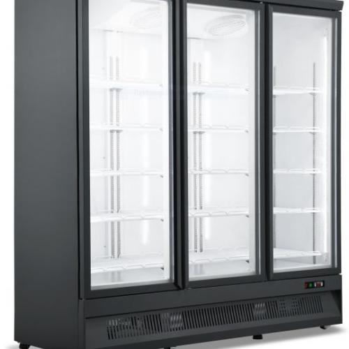 Displayfryseskab – med glasdøre – B1880 x D710 x H1997 mm