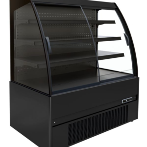 Impulskøler - sort - med skydelåger - B1510 x D665 x H1500 mm