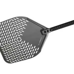 Gimetal - Perforeret rektangulær pizzaspade - 41x41 cm - håndtag 150 cm