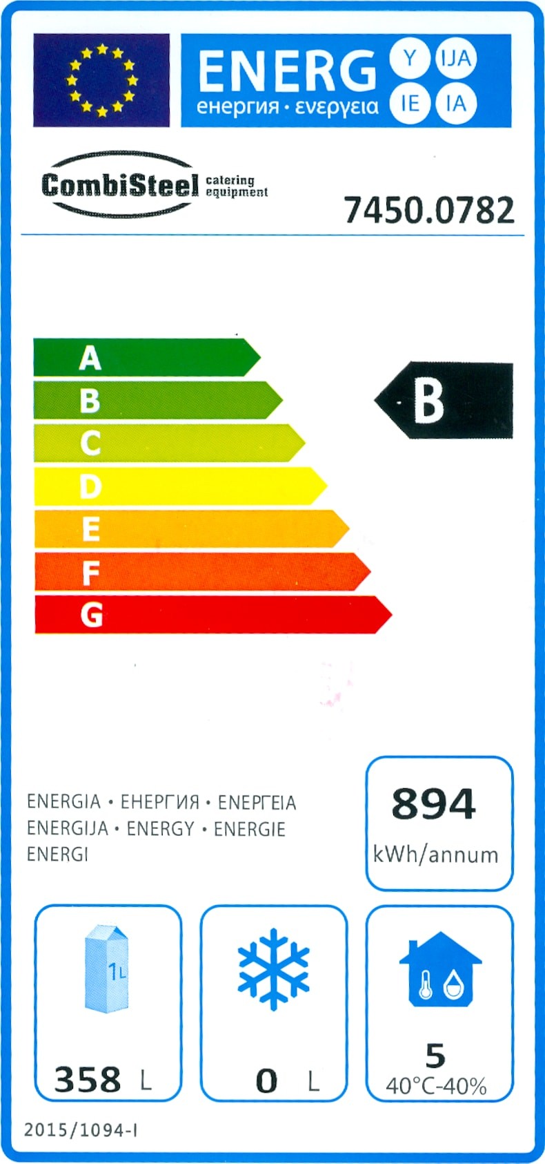 Kølebord - med 3 låger - med bagkant - B1795 x D700 x H850/950 mm - Billede 4
