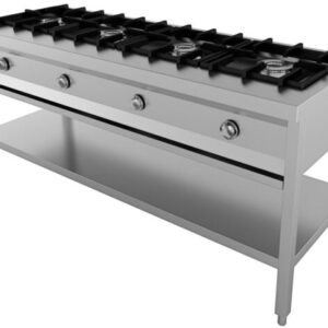 Komfur Pancake til Gas - 4 blus - 1685x600x800 mm - 4x 6,5kW