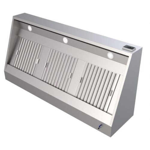 VÆGMONTET HÆTTE – med motor – B2000 x D1100 x H540 mm