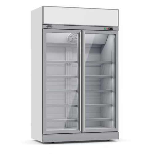 Displaykøleskab – med glas døre – B1253 x D710 x H2092 mm