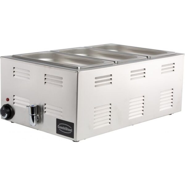 Bain marie- vandbad - 1/1 GN - PRO - med aftap - maks dybde 150 mm - Image 4