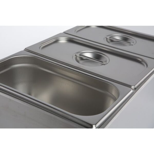 Bain marie- vandbad - 1/1 GN - PRO - med aftap - maks dybde 150 mm - Image 2