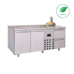 KØLEBORD 2 DØRE OG 2 SKUFFER MONOBLOCK ENERGY LINE L: 178,5 cm