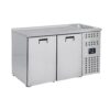 Barkølebord - med 2 låger - med vask - B1550 x D700 x H1050 mm