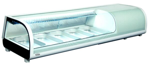 Sushikøler - 1352x420x265 mm - 5x 1/3 GN