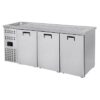 Barkølebord - med 2 låger - med vask - B2100 x D700 x H1050 mm