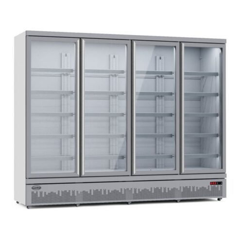 Displaykøleskab – med glas døre – B2508 x D710 x H2003 mm