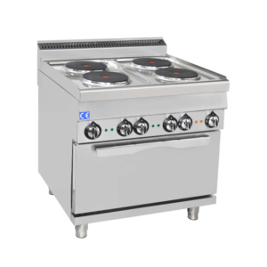 Komfur til El + El ovn - 2/1 EN - 4 blus - 4x 2,6kW - 400V - 800x700x850 mm