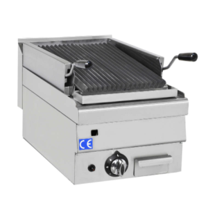 Lavastensgrill til Gas - støbejern - 400x630x270 mm