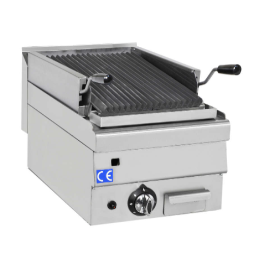 Lavastensgrill til Gas – støbejern – 400x630x270 mm