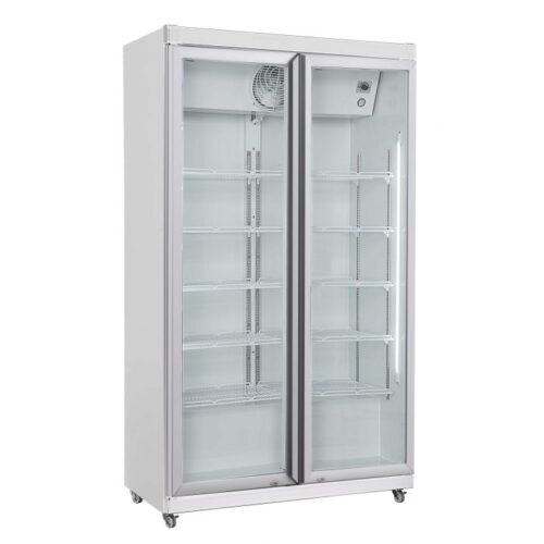 Displaykøleskab – med glasdøre – B1120 x D595 x H1973 mm