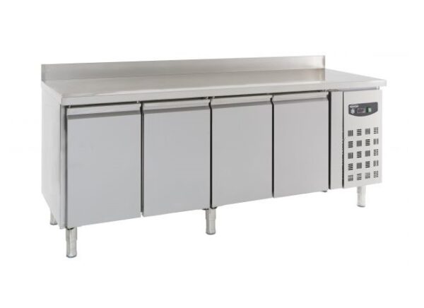 Kølebord - med 4 låger - med bagkant - B2230 x D700 x H850/950 mm