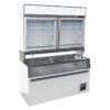 Kummefryser + kølereol top - hvid - B1454 x D890 x H2110 mm