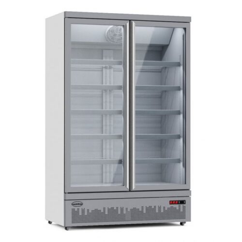 Displayfryser – med glas døre – B1253 x D710 x H1997 mm