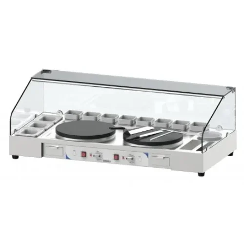 Dobbelt crepe serverings station