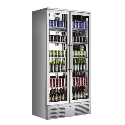 Displaykøleskab – med glas døre – B900 x D515 x H1820 mm