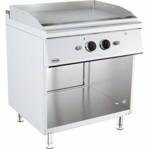 Stegeplade til Gas – krom glat – B800 x D700 x H900 mm