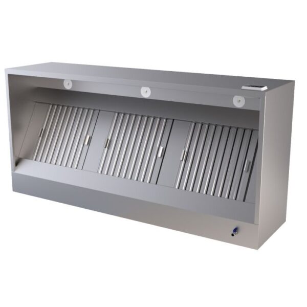 Emhætte box model– med motor – B2000 x D950 x H520 mm