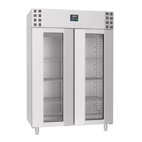 Industrikøleskab – med glas døre – 1400 liter – B1400 x D810 x H2050 mm