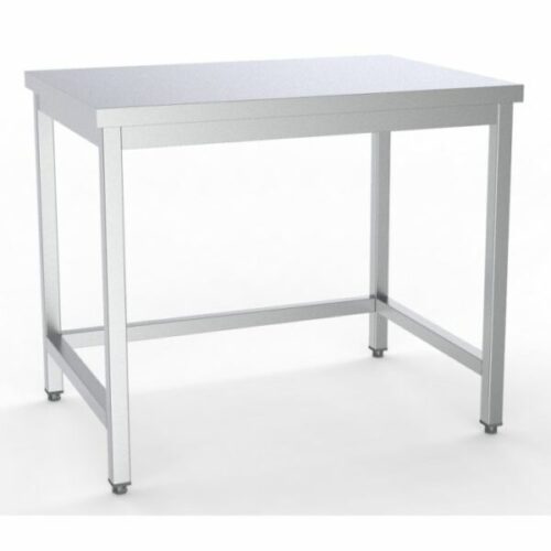 Rustfri stålbord uden underhylde – 1200x600x850 mm