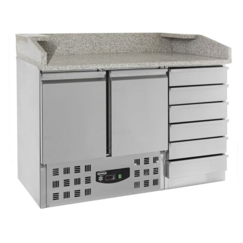 Saladette – med 2 låger og 6 neutral skuffer GRN6 -1400