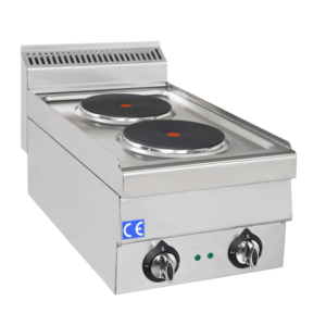 Komfur til El - 2 blus - 2x 2,6kW - 400V - 400x700x270 mm