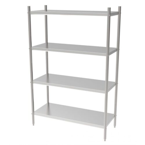 Stål reol – med 4 hylder – B900 x D500 x H1800 mm