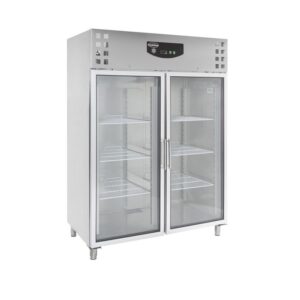 Industrikøleskab - med glas døre - 1325 liter - B1480 x D830 x H2010 mm