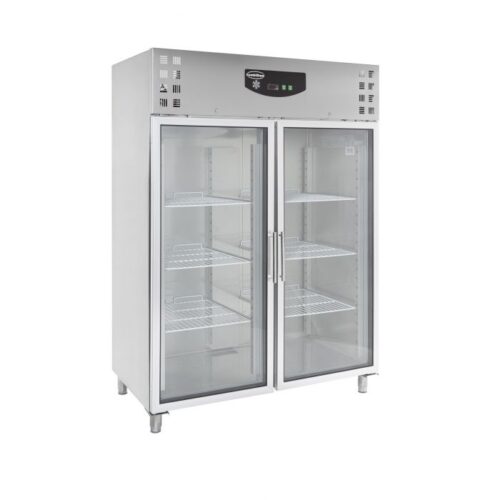 Industrikøleskab – med glas døre – 1325 liter – B1480 x D830 x H2010 mm