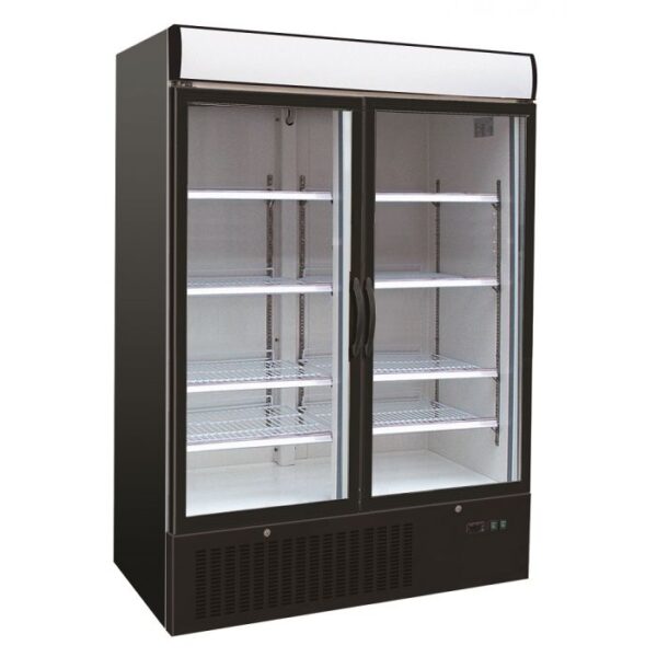 Displaykøleskab - med 2 døre - B1370 x D700 x H1990 mm