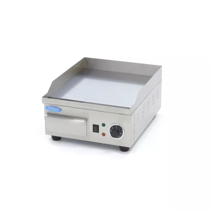 Stegeplade glat krom - 360x450x220 mm