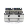 Friture - 2x 10 liter - 6kW - 230V - B575 x D500 x H350 mm - Image 2
