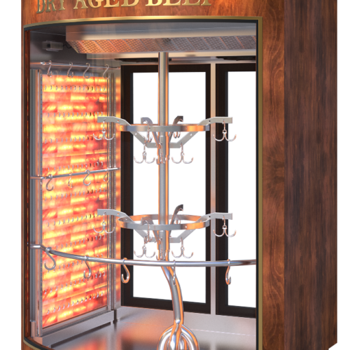 Dry Aged – Beef køle / Ovalt -Buet glas