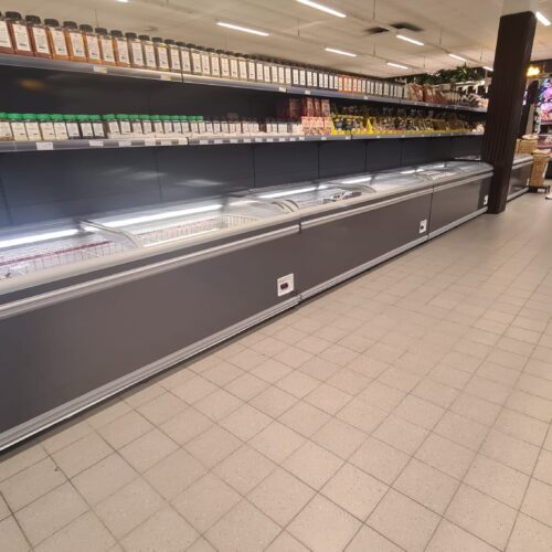 Fryser AHT Paris 250mm – Buede panorama-skydeglas.-18 °C til -23 °C