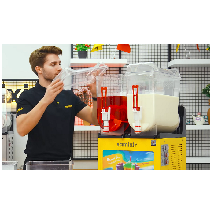 Slush ice maskine 2 kamre – 2x 12 L