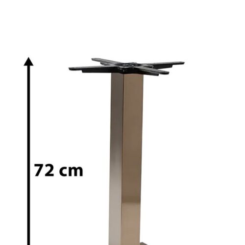 Bordstel af rustfrit stål i kobberlook