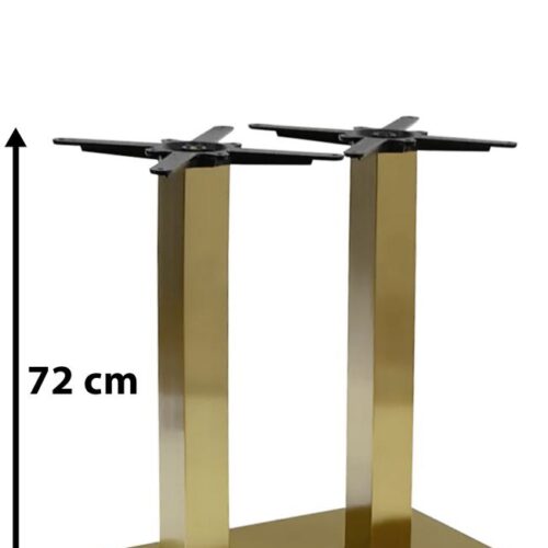 Bordstellet i rustfrit stål i guldlook