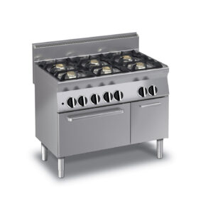 SILKO - Gaskomfur med 6 brændere på gasovn
