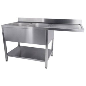 Dobbelt vask / Plads til under bordet opvaskemaskine -  160cm