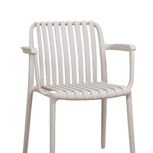 Udendørsstol – plastikstol OMA-1819 Lysegrå