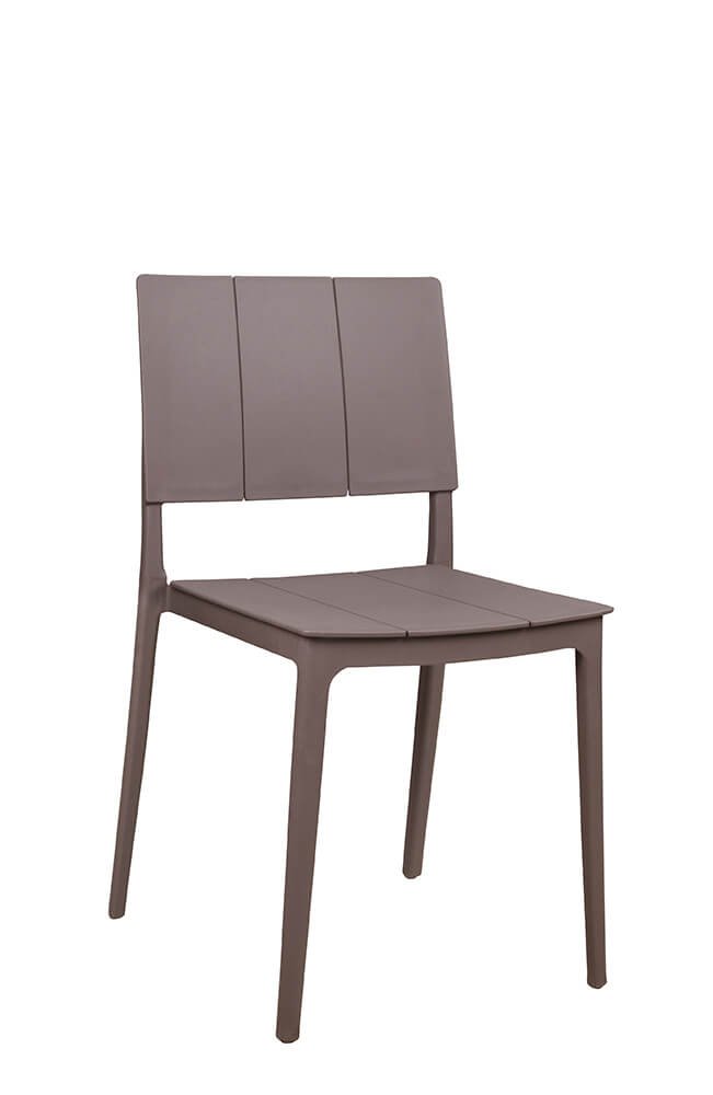 Udendørsstol – plastikstol OMA-1860 Taupe