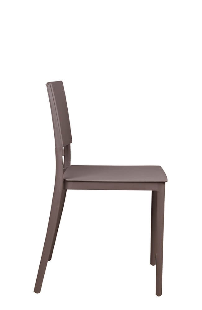 Udendørsstol – plastikstol OMA-1860 Taupe - Billede 2