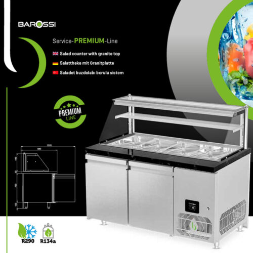 Salatbar –  TOP-AIR ventilation  – 110 cm