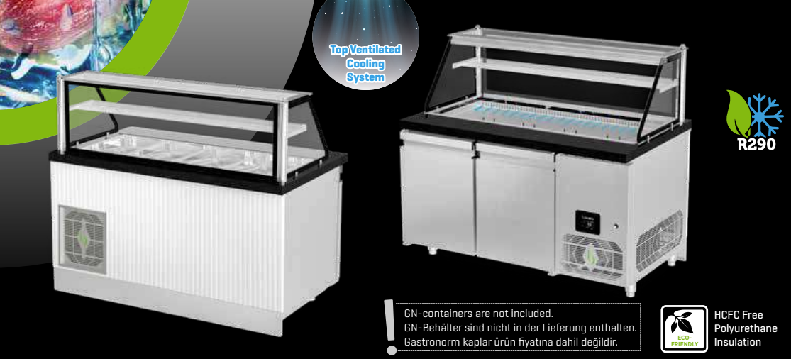 Salatbar - TOP-AIR Ventilation - 150 cm