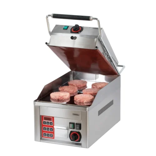 Elektrisk grill med låg – Bøfgrill Elektrisk muslinge kontaktgrill – Bøfgrill